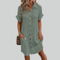 Elegant Shirt Dress for Women - Multi-Use Office and Casual Wear, Flattering Fit for All-Day Comfort