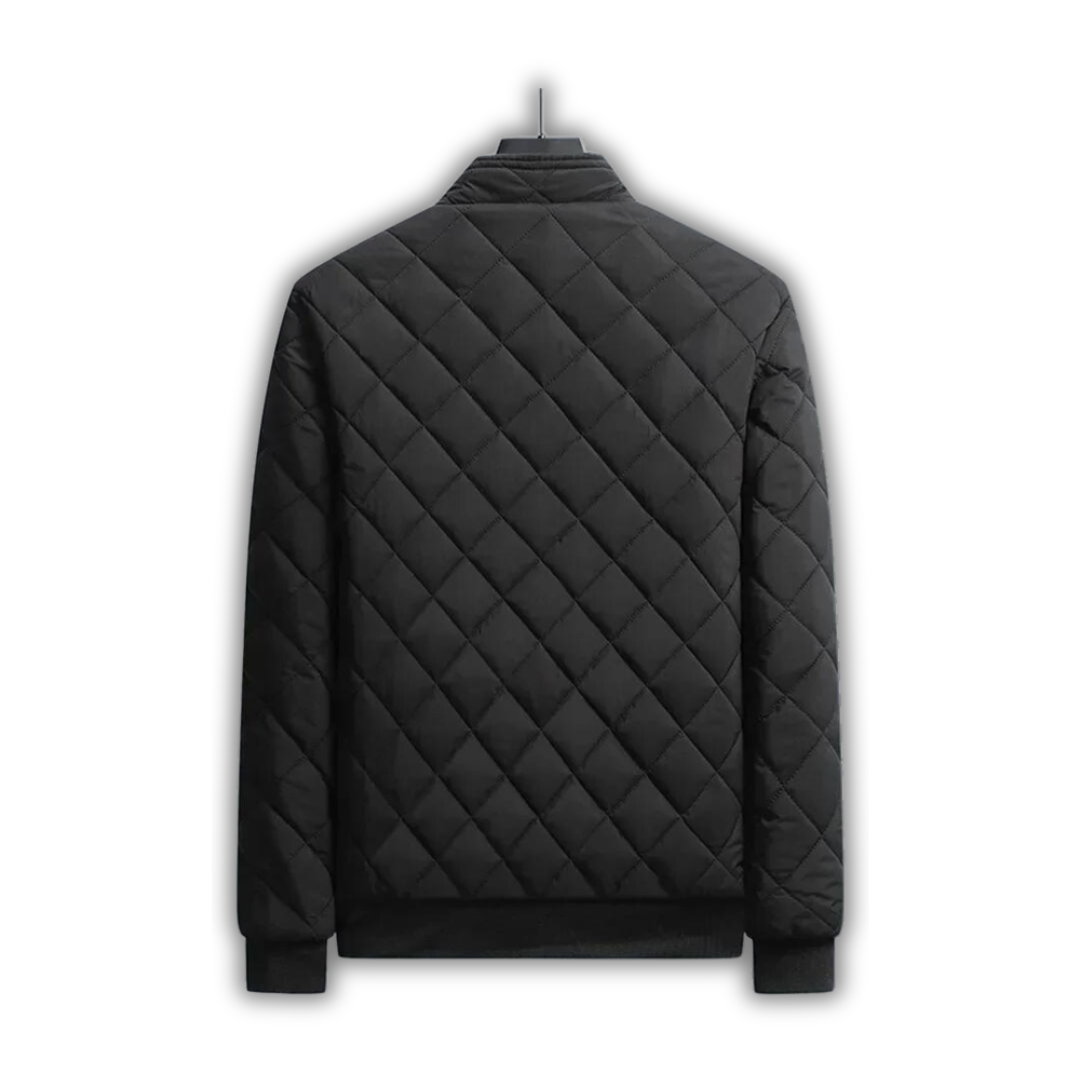 Men's Insulating Jacket - Quilted Bomber, Fleece, Winter