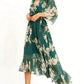 Elegant Long Summer Dress for Women with Deep Neckline, Flattering Fit, Perfect for Wedding Guests and Formal Occasions-1