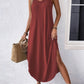 Variant image for Lightweight Summer Cami Dress for Women, V-Neck Loose Fit, Breathable Fabric, Available in Multiple Colors-6