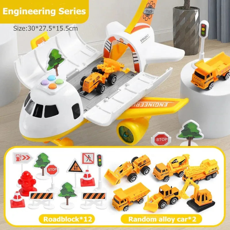 Airplane Toy Kit XL Emergency Rescue Playset For Kids Back To School 2025 Gift Idea