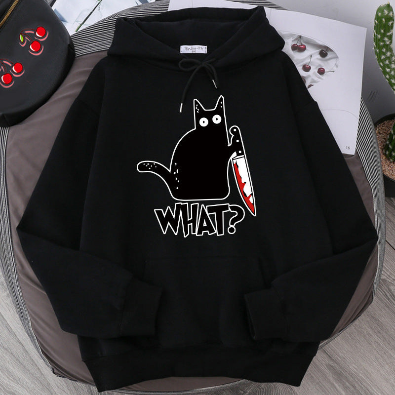 Men’s Oversized Hoodie - Graphic Pullover, Wool Lined Casual