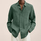 Elegant Linen Shirt for Men - Breathable Trendy Fit for All Occasions, Cozy Summer Wear, Multi-Use Casual Attire