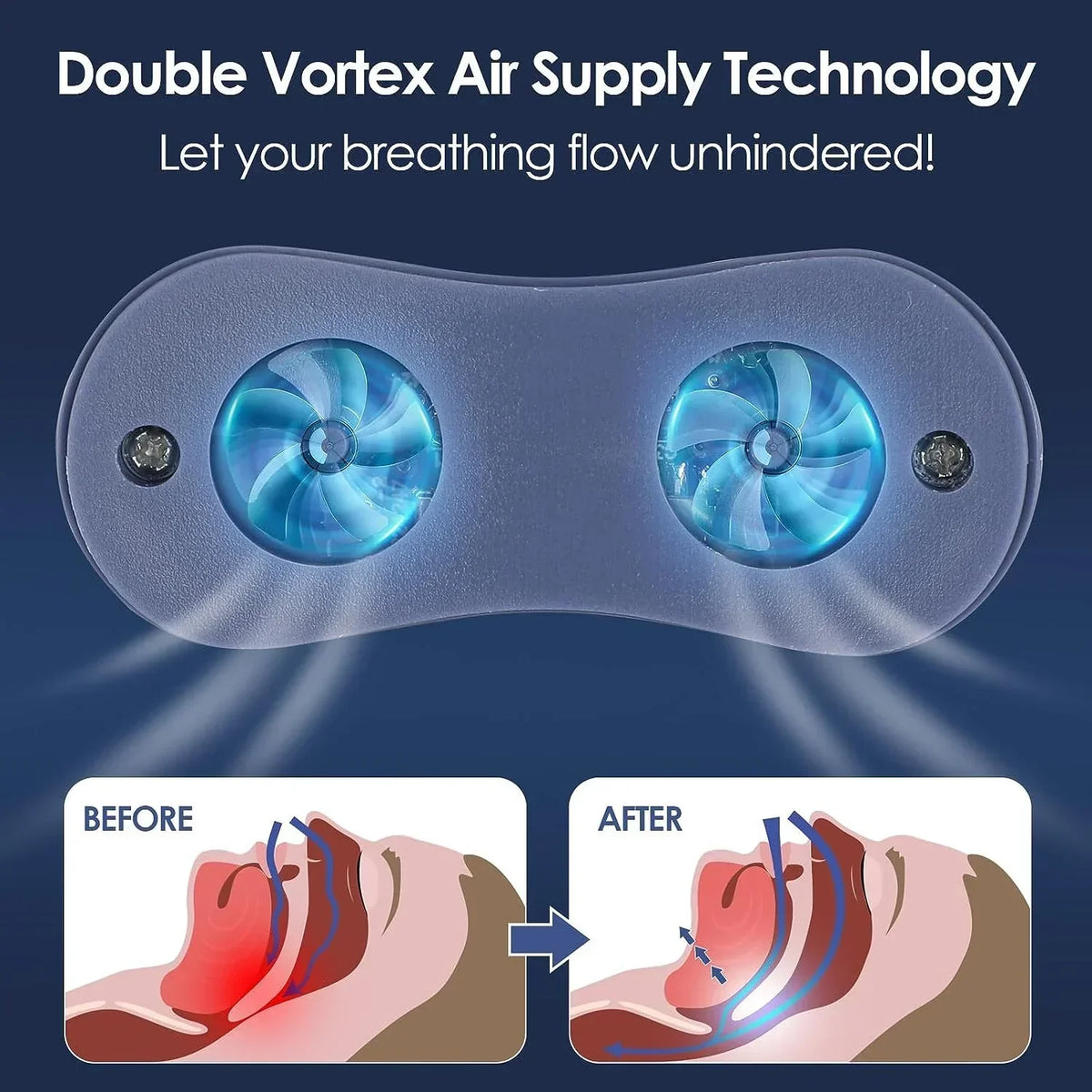 CPAP Micro Travel Machine Hoseless Anti Snoring Device