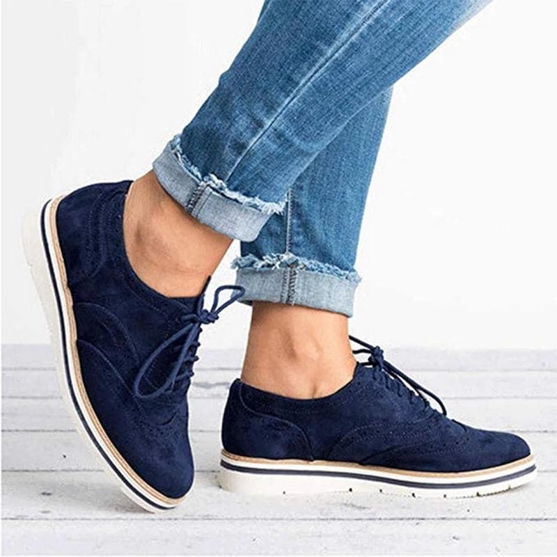 Women's Moccasins with Lace Closure, Lightweight and Durable Ladies Moccasin Shoes for Casual and Work Wear-5