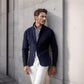 men's Warm jacket - blazer-style, long-sleeve, polyester, for everyday casual wear