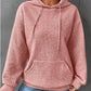 Plush Cozy Women’s Hoodie Sweater - Waffle Knit Layering