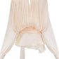 Women's Elegant Dress with Ruched Design, Lantern Sleeves, and High Waist for Summer Events