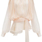 Women's Elegant Dress with Ruched Design, Lantern Sleeves, and High Waist for Summer Events