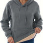 Cozy Warm Women’s Hooded Pullover - Relaxed Sherpa Lined