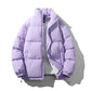 Relaxed Warm Men Down Coat - Boxy Puffer, Polyester, Urban