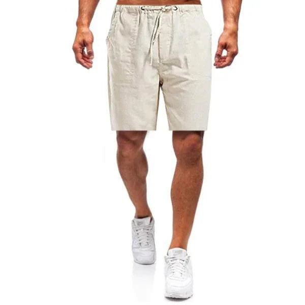 Variant image for Men's Linen Shorts with Elastic Waistband, Pockets, and Loose Fit for Comfort and Style, Available in Sizes S-5XL-17