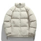 Relaxed Warm Men Down Coat - Boxy Puffer, Polyester, Urban