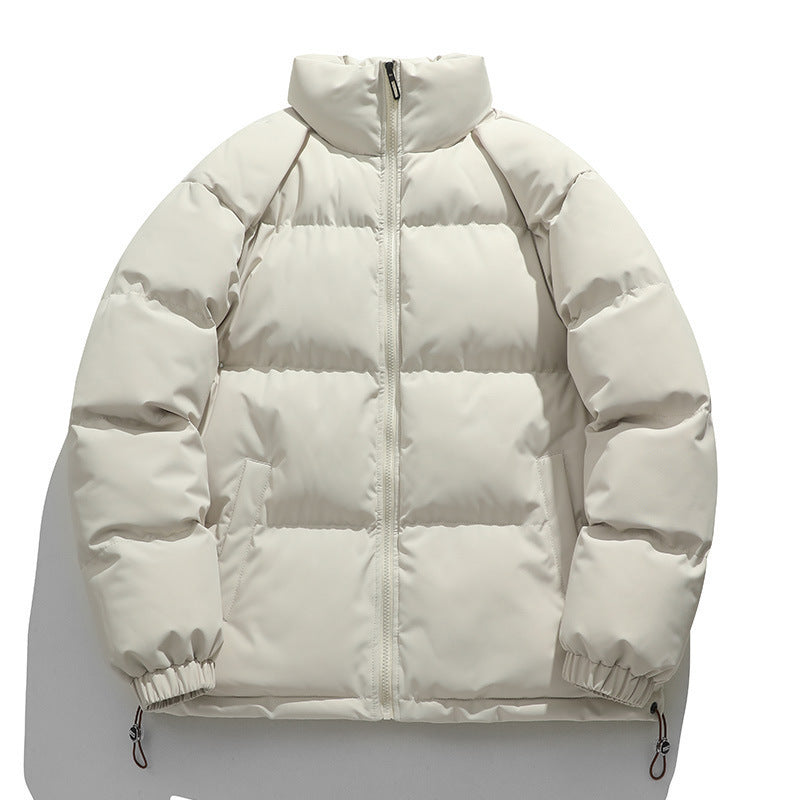 Relaxed Warm Men Down Coat - Boxy Puffer, Polyester, Urban