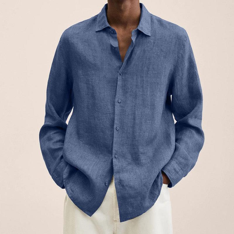 Elegant Linen Shirt for Men - Breathable Trendy Fit for All Occasions, Cozy Summer Wear, Multi-Use Casual Attire