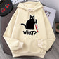 Men’s Oversized Hoodie - Graphic Pullover, Wool Lined Casual