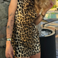 Leopard Print Mini Dress for Women - Stylish Summer Dress with Flattering Fit for Casual and Festive Occasions-1