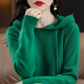 Warm Cozy Womens Knit Hoodie - Relaxed Fit, Plush Knit