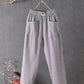 Variant image for Loose-Fitting White Linen Pants for Women, Breathable Flax Trousers for All Occasions, Comfortable and Stylish-33