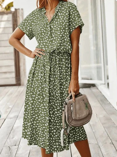 Stylish Women's Summer Dress with Airy Design, Lightweight Fabric, Relaxed Fit for Casual Outings and Holidays-3