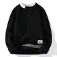 Plush Mens Crewneck Sweater - Relaxed Knit, Warm Casual