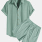 Variant image for Trendy Two-Part Summer Outfit for Men - Lightweight Casual Wear, Comfortable Fit, Versatile Style-14