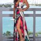 Elegant Floral Print Women's Dress - Versatile Long Formal and Casual Wedding Guest Dress for Summer Occasions-2