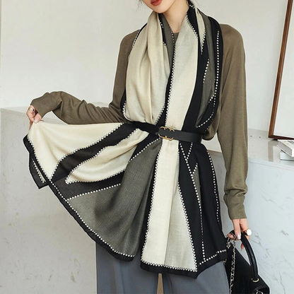 Light Women’s Rectangular Shawl - Cotton Viscose City