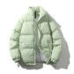 Relaxed Warm Men Down Coat - Boxy Puffer, Polyester, Urban