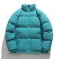 Relaxed Warm Men Down Coat - Boxy Puffer, Polyester, Urban