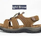 Light men's sandals - open-toe, microfiber leather, casual summer footwear
