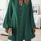 Airy Casual V-Neck Long Sleeve Dress for Women, Loose Fit Summer Midi Dress in Multiple Colors-3