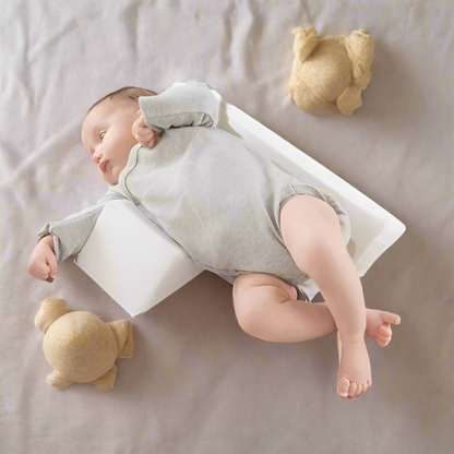 Flexible Anti-Roll Baby Pillow - Comfort-Grip Side Sleep Positioner for Newborns