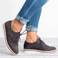Variant image for Women's Moccasins with Lace Closure, Lightweight and Durable Ladies Moccasin Shoes for Casual and Work Wear-28