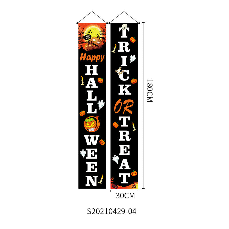 Doorway Halloween Banners Pair Oxford Cloth 180x30cm