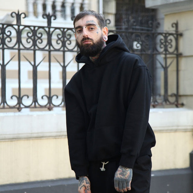 Relaxed Oversized Unisex Hoodie - Boxy Cut, Cotton Layering