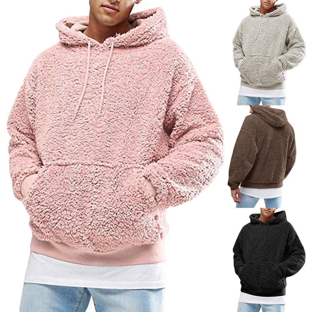 Oversized Fleece, Winter – Warm Cozy Men’s Sleeveless Hoodie