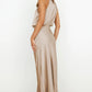 Long Satin Halterneck Formal Dress for Weddings and Elegant Occasions, Full-Length Evening Gown-3