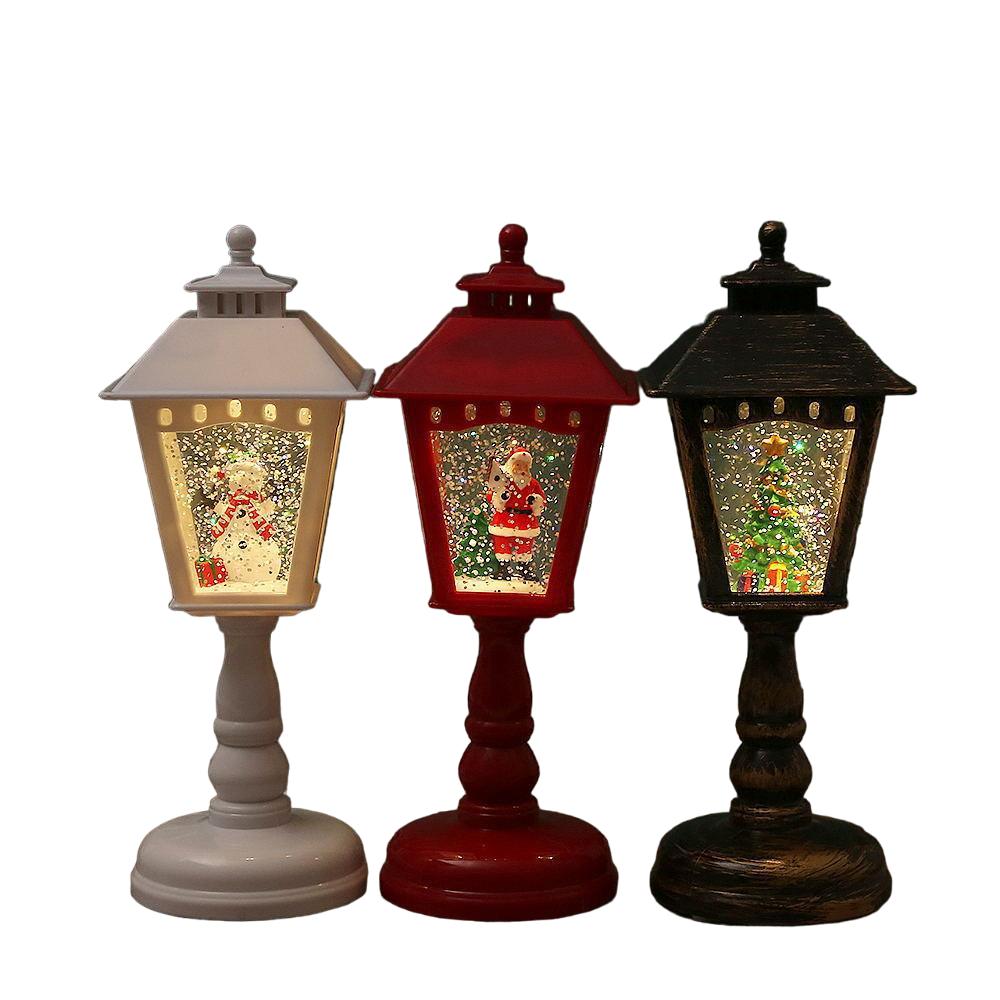 Christmas Illuminated Night Light Table Lamps - Santa, Snowman & Tree Decorations