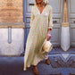 Trendy V-Neck Women's Dress with Striking Print for Spring and Summer, Eco-Friendly Fabric, Comfortable Fit, Available in Multiple Sizes-5