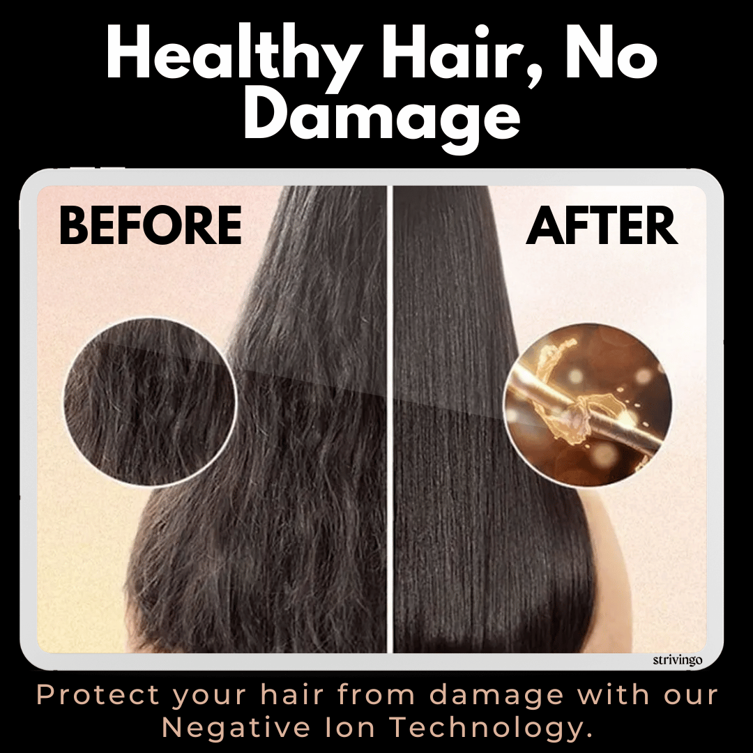 3-in-1 Rotating Hair Dryer and Styler with Flexible Temperature for Effortless Curls and Waves