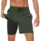 Variant image for Sporty Men's Swim Trunks with Fast-Drying Fabric and Zip Pockets for Active Lifestyle, Available in M-3XL-11