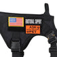 Dog Harness Patches Kit 12 Hook And Loop Patches For Harnesses Do Not Pet Service In Training USA Flag Fall 2025 Gift