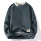 Plush Mens Crewneck Sweater - Relaxed Knit, Warm Casual