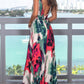 Elegant Floral Print Women's Dress - Versatile Long Formal and Casual Wedding Guest Dress for Summer Occasions-4