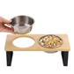 Dog Elevated Bowls With Wooden Stand Stainless Steel Dual Bowls Vet Recommended Fall 2025 Gift