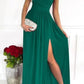 Chic One Shoulder Evening Dress, Elegant Black Formal Gown, Knee-Length Semi Formal Dress for Wedding Guests-4