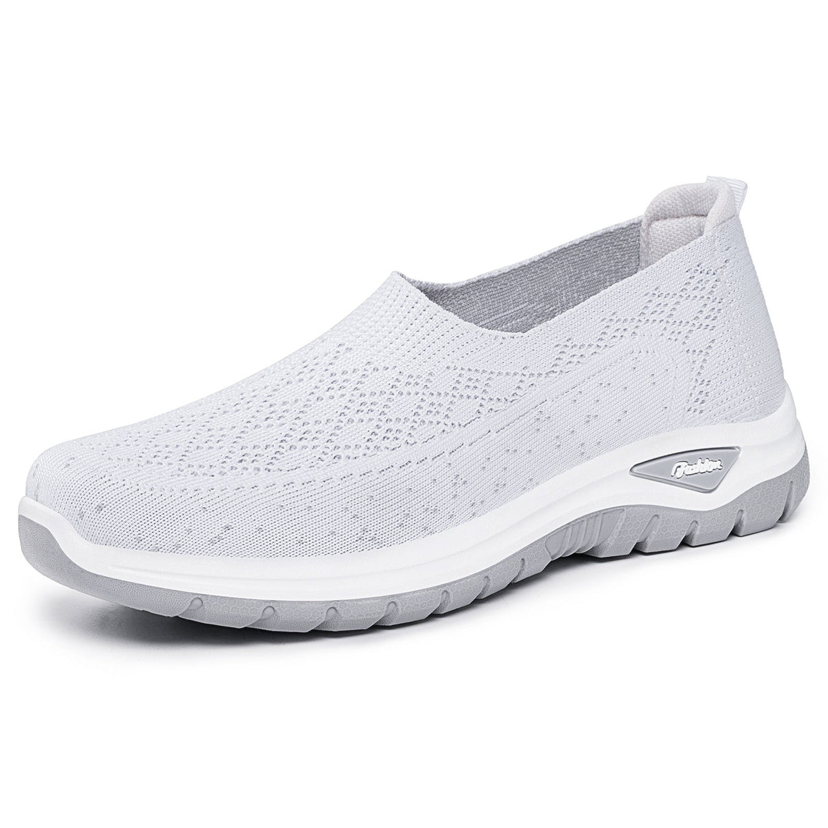 Slip-On, Knit Upper, Casual Regular Wear – Light Women's Mesh Slip-On Flats
