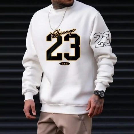 Relaxed Crewneck, Fleece, Casual – Warm Men’s Sweatshirt