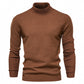 Plush Men's Turtleneck Sweater - Slim Fit Viscose Winter
